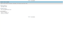 Tablet Screenshot of kimoishairstudio.com